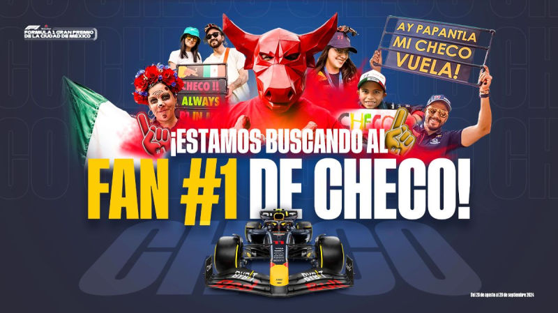 “Checo, ¡soy tu fan #1!”Demuestra que eres su mayor aficionado